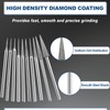 3/32" Marathon-IV Micromotor Tapered Diamond Burr Bits, Cone Point Diamond