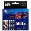 GPC Image 6 Pack Compatible HP 564XL Ink Cartridges Black