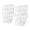 Whitmor Clear-Vue Men's Shoe Box - Heavy Duty Stackable Shoe