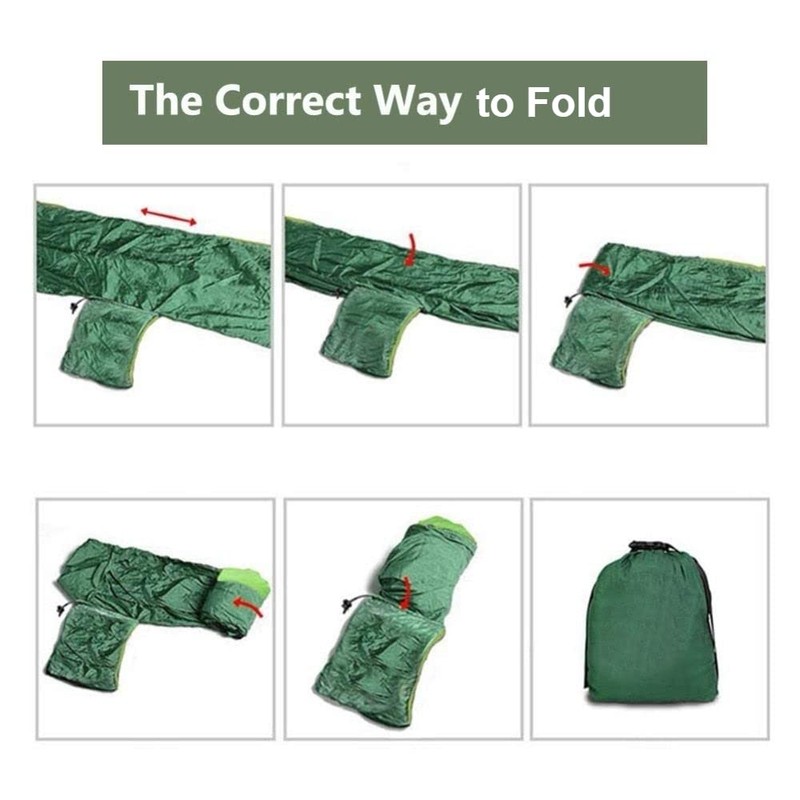 Outdoor Camping Hammock with Mosquito Net - Blue