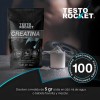 Creatina monohidratada micronizada 500g sin sabor Testo Rocket pre workout