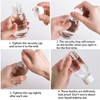 WUWEOT 40 Pack 100ml Clear Plastic Travel Bottles, Empty Refillable