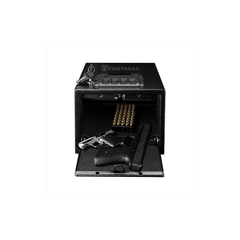 Fortress Small Personal Pistol Safe with Electronic Lock, Black (P2EA)