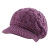 Twist Women Visor Hat Warm Fleece Lined Beret Hats Winter