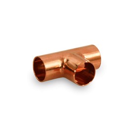 Supply Giant DDUF0034 Tee Fitting with Solder Cups for Cop, 3/4, Copper