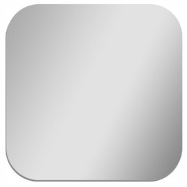 Glossy Gallery Square Shatterproof Acrylic Safety Mirror with Rounded Corners - 8in x 8in