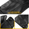 Dsane Winter Genuine Sheepskin Leather Gloves for Men, Warm Touchscreen