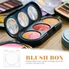 Beavorty 4pcs Blush Box Eyeshadow Box Travel Makeup Palette Lip
