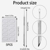 Cuticle Pusher Tool, Professional Nail Tools Set With 50 Grit