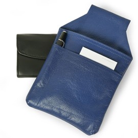 Hamosons 1009 Professional Waiter's Holster Nappa Leather Available in Various Colours, blue, coin purse