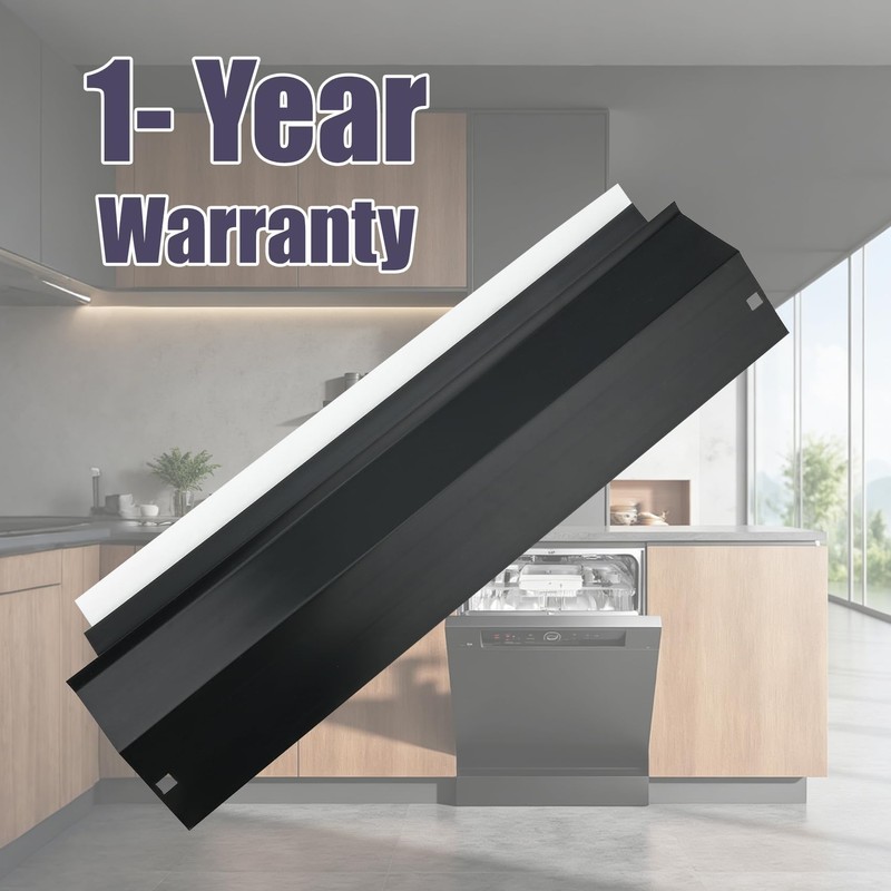 W10827631 Dishwasher Access Panel Compatible with Whirlpool OEM Upgraded (Black)