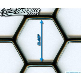 CCG 6"x36" Perf Hexagon XXL Grill Mesh Sheet - Black