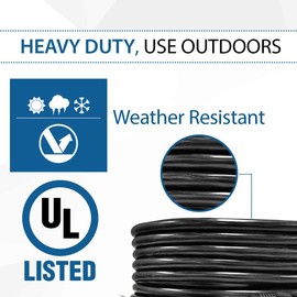 Ceptics 50-Ft 30-amp Generator Extension Cord NEMA L14-30 | UL Listed | 4-prong locking plug | 30A, 125/250V - GN-CD-3-50