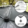 Stain-Resistant Carpet:LYN All-Weather Heavy Duty Solar Emergency Survival Blanket-Gray,Reflective Space