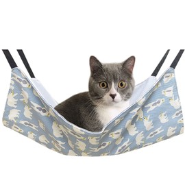 Cat Hammock, Hanging Bed, Cats, Cats, For Gauges, Cat Hammock, Small Animal Pets, Cat Sleeping, Mat, Napping, String Adjustable, Load Capacity: 22.0 lbs (10 kg), 22.0 x 18.1 inches (56 cm) x 18.1