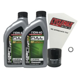 Cyclemax Oil Change Kit fits 2015-2023 Kawasaki Vulcan S EN650 Full Synthetic