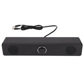 Annadue 3.5 mm Wired External Laptop Speakers Computer Speaker USB Powered Soundbar Volume Control for Desktop PC Laptop Tablet