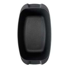 Olympia Supreme 12.9 x 8.6 Inch Non-Stick PFOA-Free Die-Cast Aluminum Rectangular Roaster With Glass Lid - Capacity 6 L