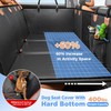 MYJAQI Back Seat Extender for Dogs, Hard Bottom Dog Car