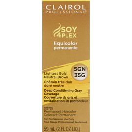 Clairol Professional Permanent Liquicolor for Dark Hair Color, 5gn Light Gold Neutral Brown, 2 oz.