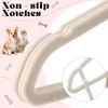 Weysat 12 Pcs Dog Clothes Hangers 11'' Non-Slip & 360°