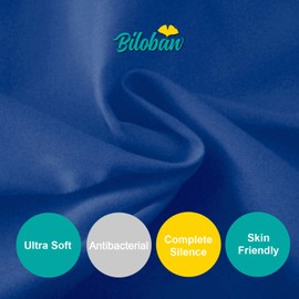Biloban Pack and Play Sheet Fitted (39 x 27in), 2 Pack Ultra Soft Pack and Play Fitted Sheets, Playard Sheet for Boys or Girls, Machine Washable, Microfiber, Gray and Blue