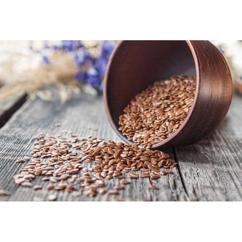 Organic Brown Flaxseed High Fiber, Omega-3s, Non-GMO, 100% Natural, Vegan,
