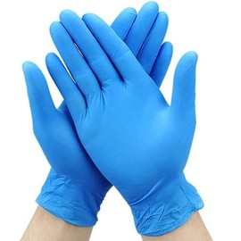 JB London] Multi-Purpose BLUE Vinyl Disposable Gloves | Powder Free | Latex Free | Food and Catering Purpose | Highly DURABLE | Highly Resistant to most household Chemical |Box of 100 - Medium