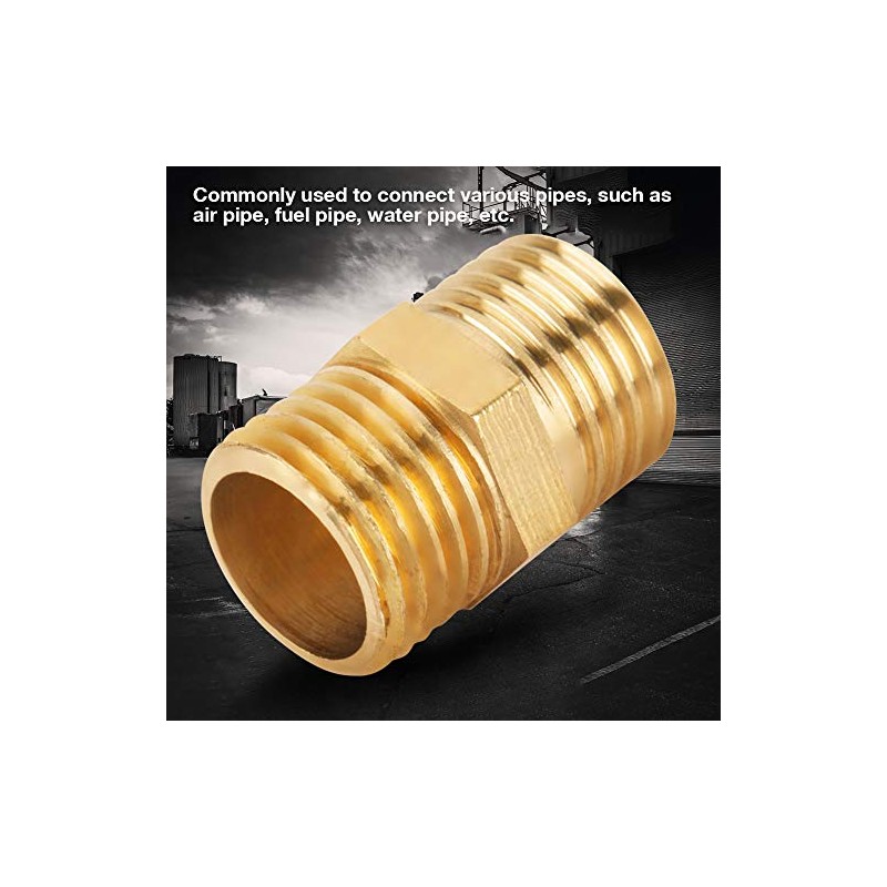 10 Pieces 1/4 BSP to 1/4 BSP Male Thread Brass