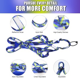 PET ARTIST Dog Weight Pulling Harness,Speed Training,Work Out Dog Sled Harness for Medium,Large Dogs,Blue,XL