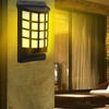 Solar Flame Wall Light Decorative LED Outdoor Wall Lamp IP65