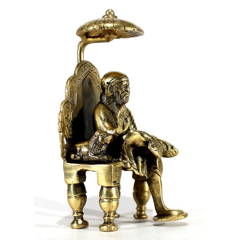 eSplanade - 6" Premium Brass Statue/Idol Shirdi Sai Baba with