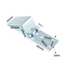 2 Pieces Sliver Folding Hinge for Wood Box,Iron Door Hinges