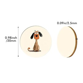 Pack of 400 Round Wooden Discs for Crafts, 2 cm Untreated Natural Wood Discs, Small Blank Wooden Circles Ornaments Wooden Signs for DIY Crafts Wedding Centrepieces Painting Scrapbooking