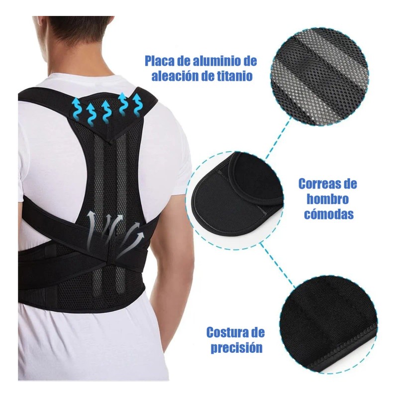 Corrector Postura Espalda Para Hombre Y Mujer Ajustable Faja,espalda Corrector,espalda