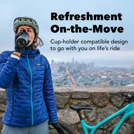 MiiR Flip Traveler 16oz - Double-Wall Vacuum Insulated with Flip Lid, BPA-Free Stainless Steel Construction, Insulated Tumbler for Hot or Cold Drinks