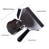 JAKOUE Right-Handle Stainless Steel Popcorn Scoop, Commercial Popcorn Machine Supplies,