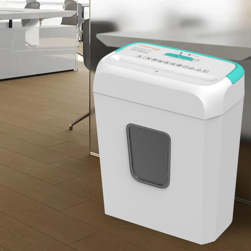 Bonsaii High Security Shredding Paper Shredder, 6-Sheet Cross-Cut, Credit Card