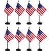 Roll Maven 8 Pack USA Desk Flag Set - 5
