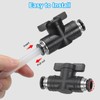 PATIKIL 8mm Pneumatic Ball Valves 5 Pack 8mm OD BUC