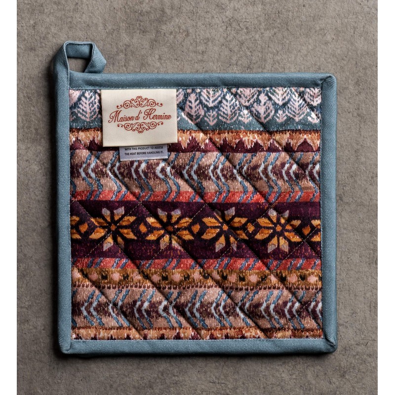 Maison d' Hermine Fair Isle 100% Cotton Pot Holder, 8