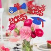 12 PCS Double Sided 2025 Graduation Party Centerpiece Sticks for