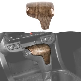 RT-TCZ Gear Shift Knob Cover Trim Interior Accessories for Chevy Colorado 2014-2022,for GMC Canyon 2014-2022 (Wood Grain)