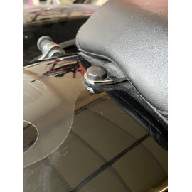 Anti Theft Seat Bolt with Cover & Bit. Compatible with Harley Davidson Bikes. Better Looking Than Stock and Protects Against Theft (Black Bolt Cover)