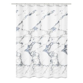 Kleine Wolke Shower Curtain Textile Marble Anthracite 180 x 180 cm