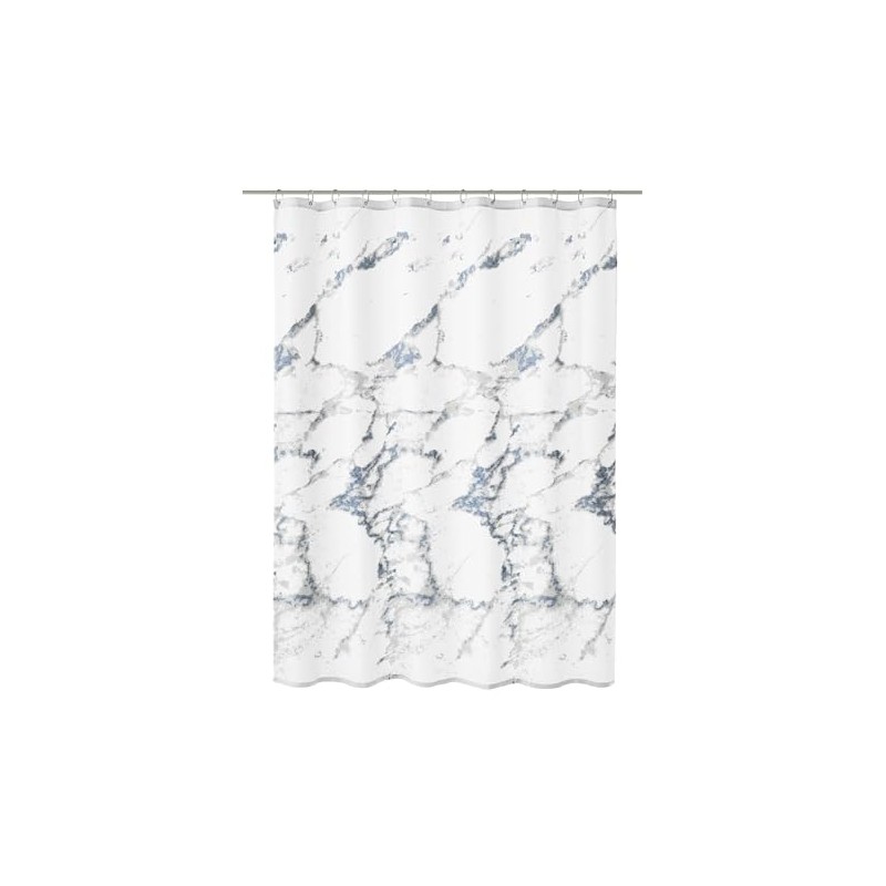 Kleine Wolke Shower Curtain Textile Marble Anthracite 180 x 180