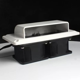 AcbbMNS 12V Side Air Vent Ventilation Exhaust Fan for RV Caravan Motorhome Trailer Boat Marine Yacht (White)