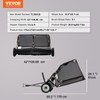VEVOR Tow Behind Lawn Sweeper, Pull Behind Lawn Sweeper 50",