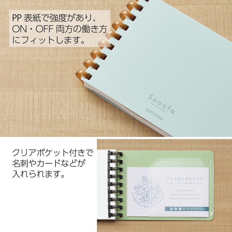 Kokuyo Sooofa A7 Soft Ring Memo, Transformation, 0.2 inch (4