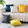 Sungeek Set of 4 Soft Velvet Decorative Cushion Covers Diamond